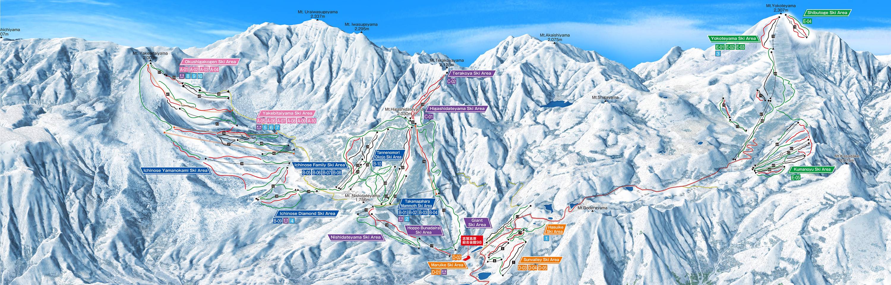 Shiga Kogen Trail Map Shiga Kogen - Honest Maps - Crowd Sourced Trail Maps, Best Runs