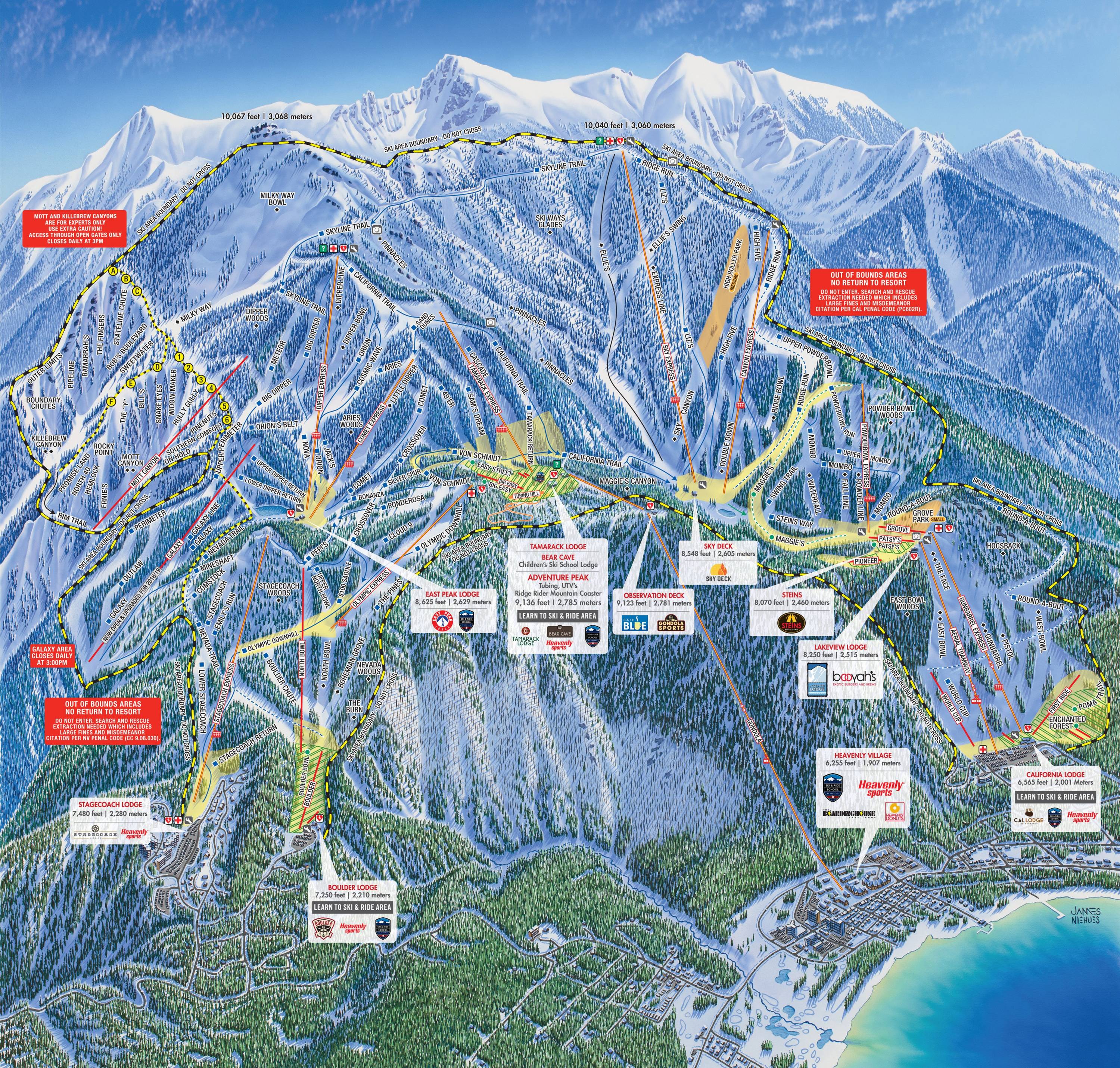 Heavenly Mountain Ski Map Heavenly - Honest Maps - Crowd Sourced Trail Maps, Best Runs Heavenly Mountain Ski Map Heavenly - Honest Maps - Crowd Sourced Trail Maps, Best Runs